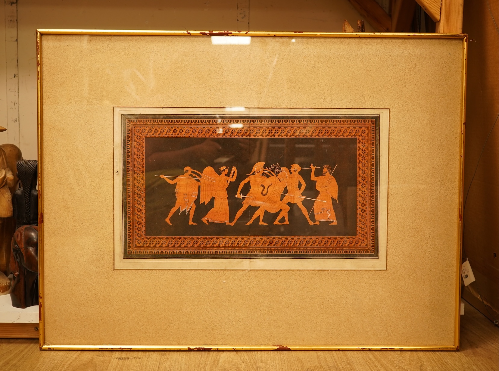 Sir William Hamilton RA (1730-1803), two coloured engraved plates from ‘Collection of Etruscan, Greek, and Roman Antiquities’, largest 31 x 65cm
